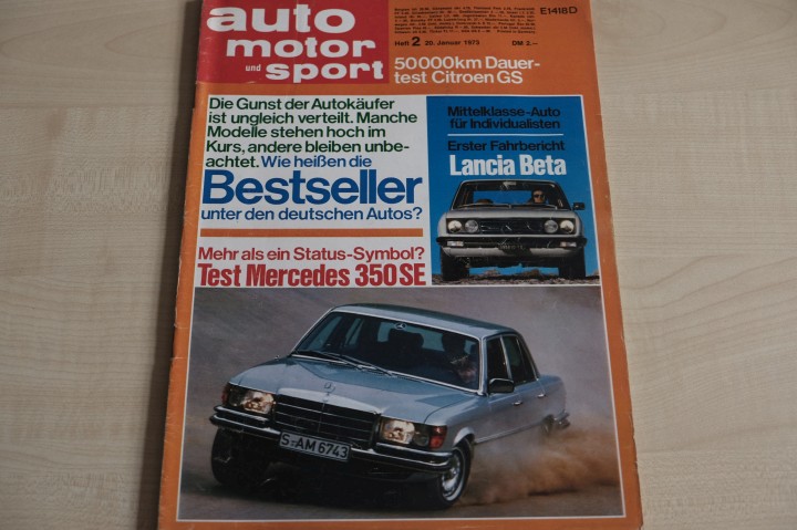 Deckblatt Auto Motor und Sport (02/1973)
